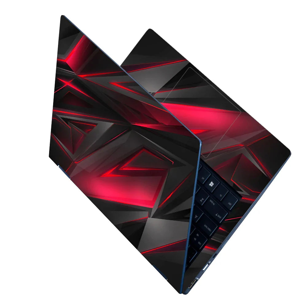 Universal Laptop Skin - 3D Grey Magenta Laptop Skin
