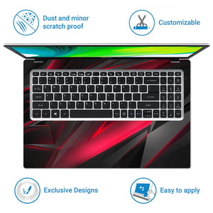 Universal Laptop Skin - 3D Grey Magenta Laptop Skin