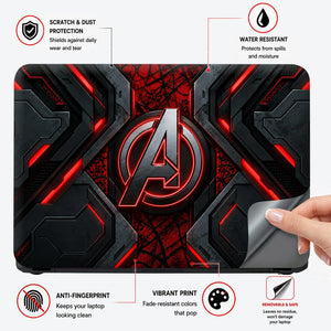 A Logo Superhero Eternal Throne Laptop Skin - View 4