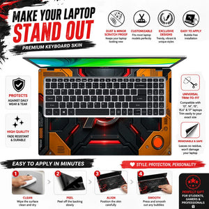 A Logo Superhero Industrial Hazard Laptop Skin - View 5
