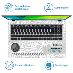 AMG G63 SUV White Laptop Skin - View 5