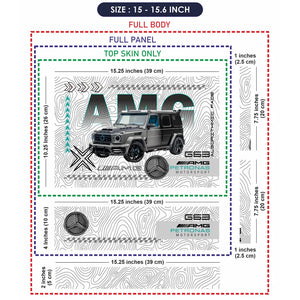 AMG G63 SUV White Laptop Skin - View 8