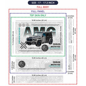 AMG G63 SUV White Laptop Skin - View 9