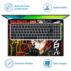 Anime Black Clover Asta and Magna Weekly Jump Cover Laptop Skin - View 5