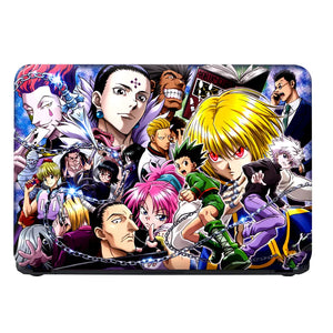 Anime Character Collage in Vibrant Colors Laptop Skin - View 4