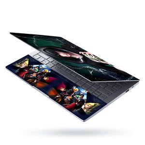Anime Character Wearing Black Hoodie Laptop Skin - View 3