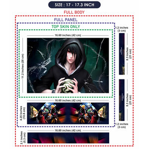 Anime Character Wearing Black Hoodie Laptop Skin - View 9