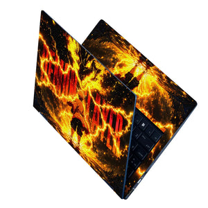 Anime Demon Slayer Zenitsu Thunder Dragon Title Laptop Skin - View 2