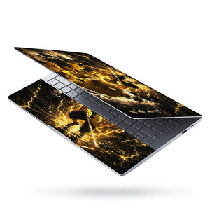 Anime Demon Slayer Zenitsu Thunder Sword Crouch Laptop Skin - View 3