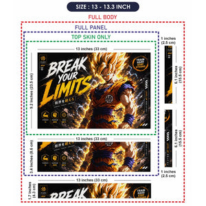 Anime Dragon Ball Goku Break Your Limits Laptop Skin - View 6