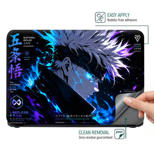 Anime Jujutsu Kaisen Gojo Limitless Card Laptop Skin - View 4
