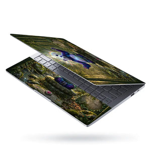 Anime Kung Fu Panda Po Galaxy Bamboo.jpg Laptop Skin - View 3