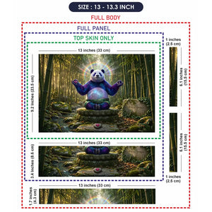 Anime Kung Fu Panda Po Galaxy Bamboo.jpg Laptop Skin - View 6