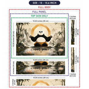 Anime Kung Fu Panda Po Inner Peace Sumi Laptop Skin - View 8