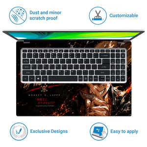 Anime One Piece Luffy King Laptop Skin - View 5