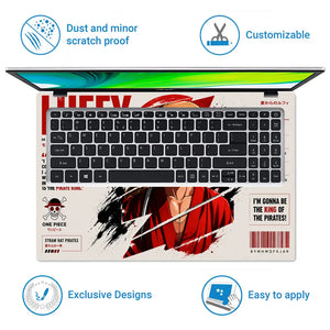 Anime One Piece Luffy Mugiwara Laptop Skin - View 5