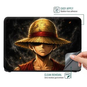 Anime One Piece Luffy Shadowed Straw Hat Laptop Skin - View 4
