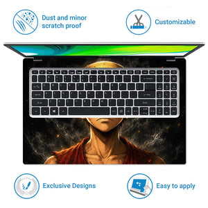 Anime One Piece Luffy Shadowed Straw Hat Laptop Skin - View 5