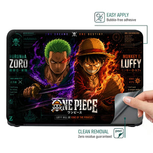 Anime One Piece Luffy Zoro Destiny Laptop Skin - View 4