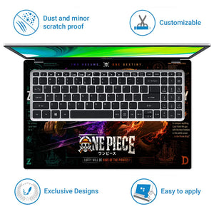 Anime One Piece Luffy Zoro Destiny Laptop Skin - View 5