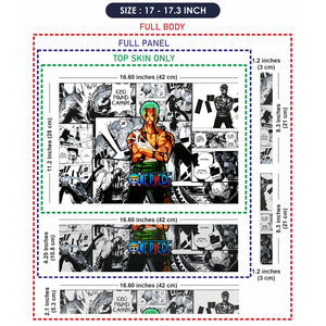 Anime One Piece Roronoa Zoro Manga Laptop Skin - View 9