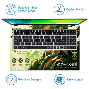 Anime One Piece Zoro Pirate Hunter Profile Laptop Skin - View 5