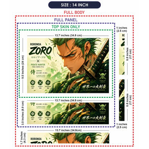 Anime One Piece Zoro Pirate Hunter Profile Laptop Skin - View 7