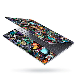 Anime Sticker Bomb Laptop Skin - View 3