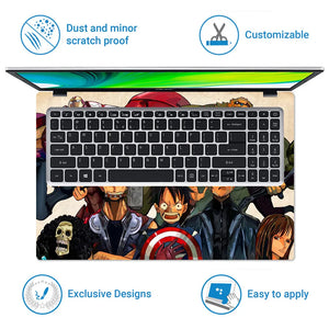 Anime Superhero Crossover Laptop Skin - View 5
