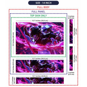 Anime Tanjiro Kamado Laptop Skin - View 7