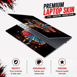 Ardhanari Dance Cow Lion Laptop Skin - View 3