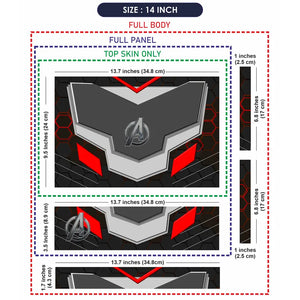 Avengers Armor Shield Laptop Skin - View 7