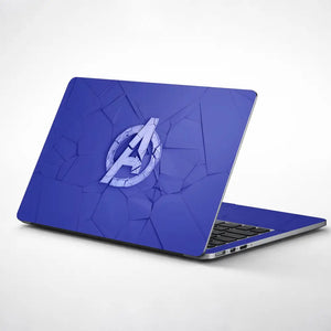 Avengers Blue Logo Laptop Skin - View 1