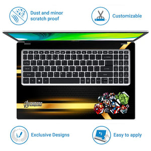 Avengers Heroic Team A1 Laptop Skin - View 5