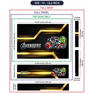 Avengers Heroic Team A1 Laptop Skin - View 8