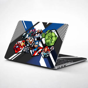 Avengers Team Hexagon Laptop Skin - View 1