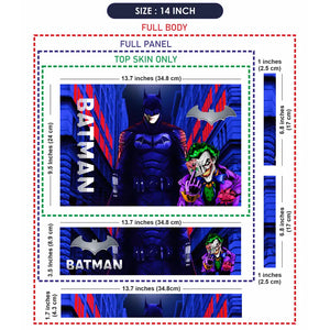 Batman Blue Laptop Skin - View 7