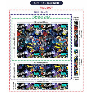 Batman Gotham Collage Laptop Skin - View 6