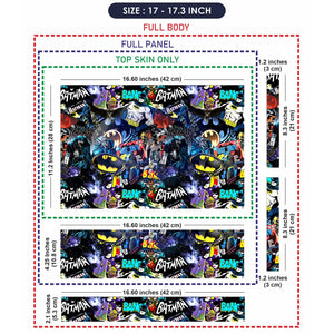 Batman Gotham Collage Laptop Skin - View 9