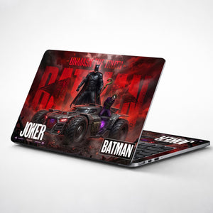 Batman Joker Batmobile Unmask Laptop Skin - View 1