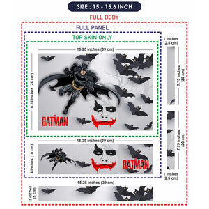 Batman vs Joker Theme Laptop Skin - View 8