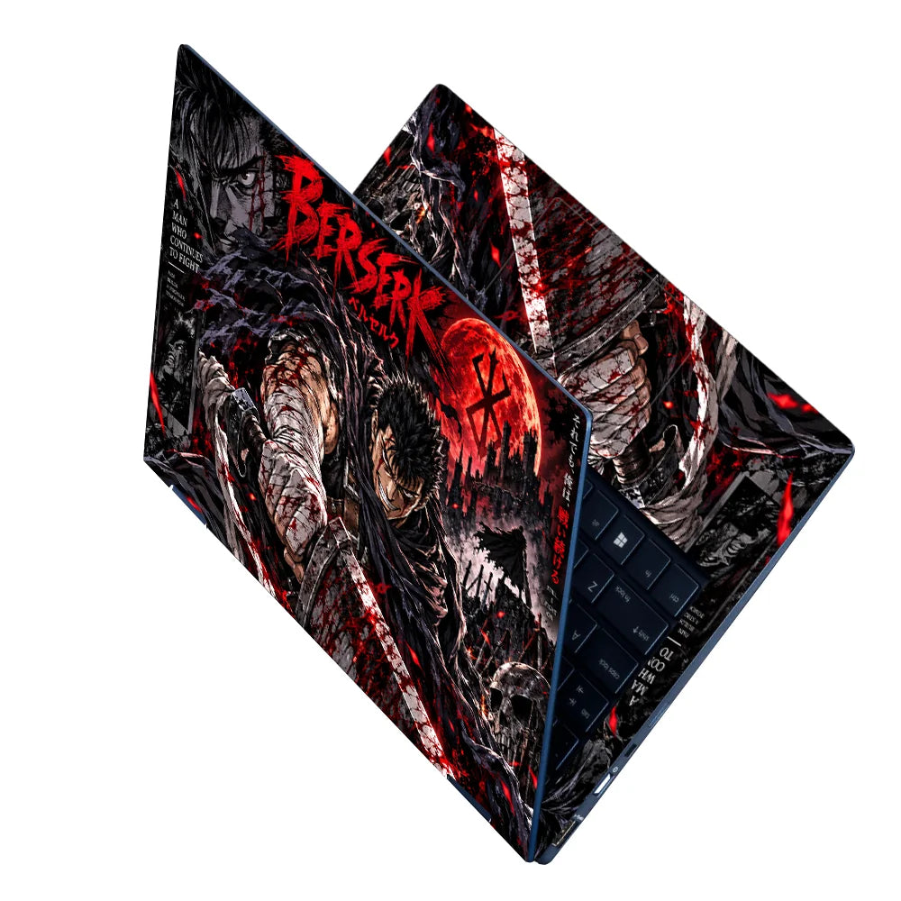 Berserk Blood Moon Warrior Laptop Skin - View 2