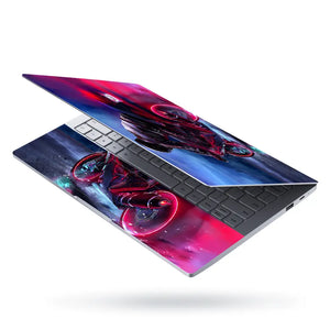 Biker Motorcycle Laptop Skin - View 3