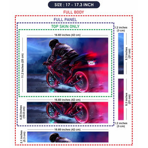Biker Motorcycle Laptop Skin - View 9