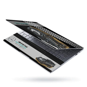 Black AMG Motorsport Race Car Laptop Skin - View 3