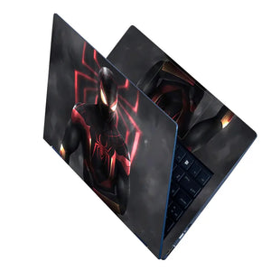 Black Spider on Black Smoke Laptop Skin - View 2