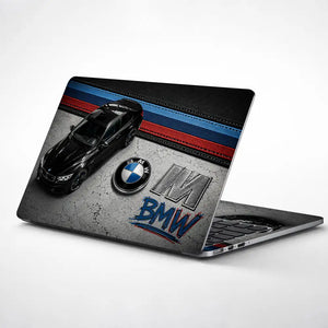 BMW M Black Top View Garage Laptop Skin - View 1