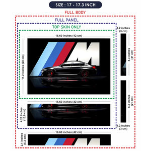 BMW M Performance Black Laptop Skin - View 9