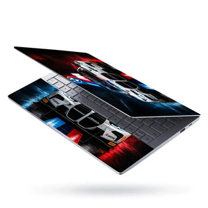 BMW M4 GT3 Front Dark Laptop Skin - View 3