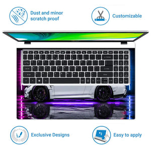 BMW M4 M Perfect Neon Laptop Skin - View 5
